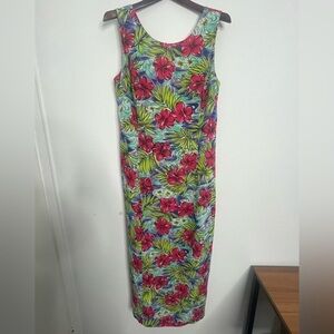 Maggy London Tropical Maxi dress Size 14